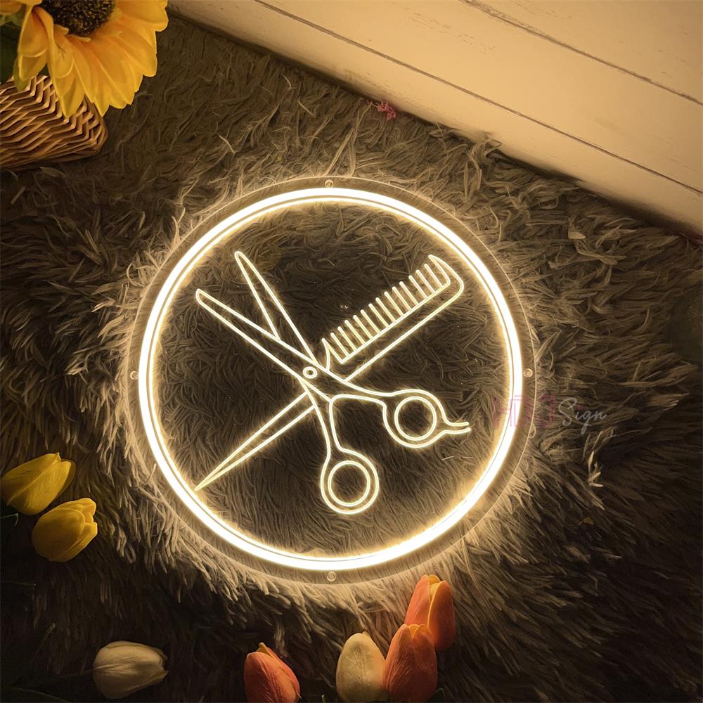 Home Gym Neon Sign - Hair Salon Neon Sign Light 3D