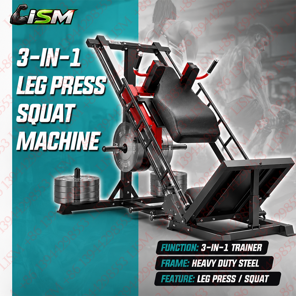 Home Gym Quad - 3-in-1 Leg Press Hack Squat Machine