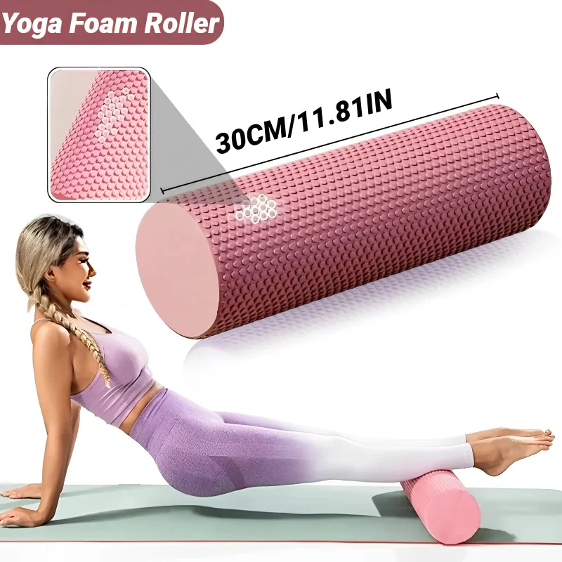 Home Gym Yoga - Hexagonal EVA Foam Yoga Roller, 9.5cm