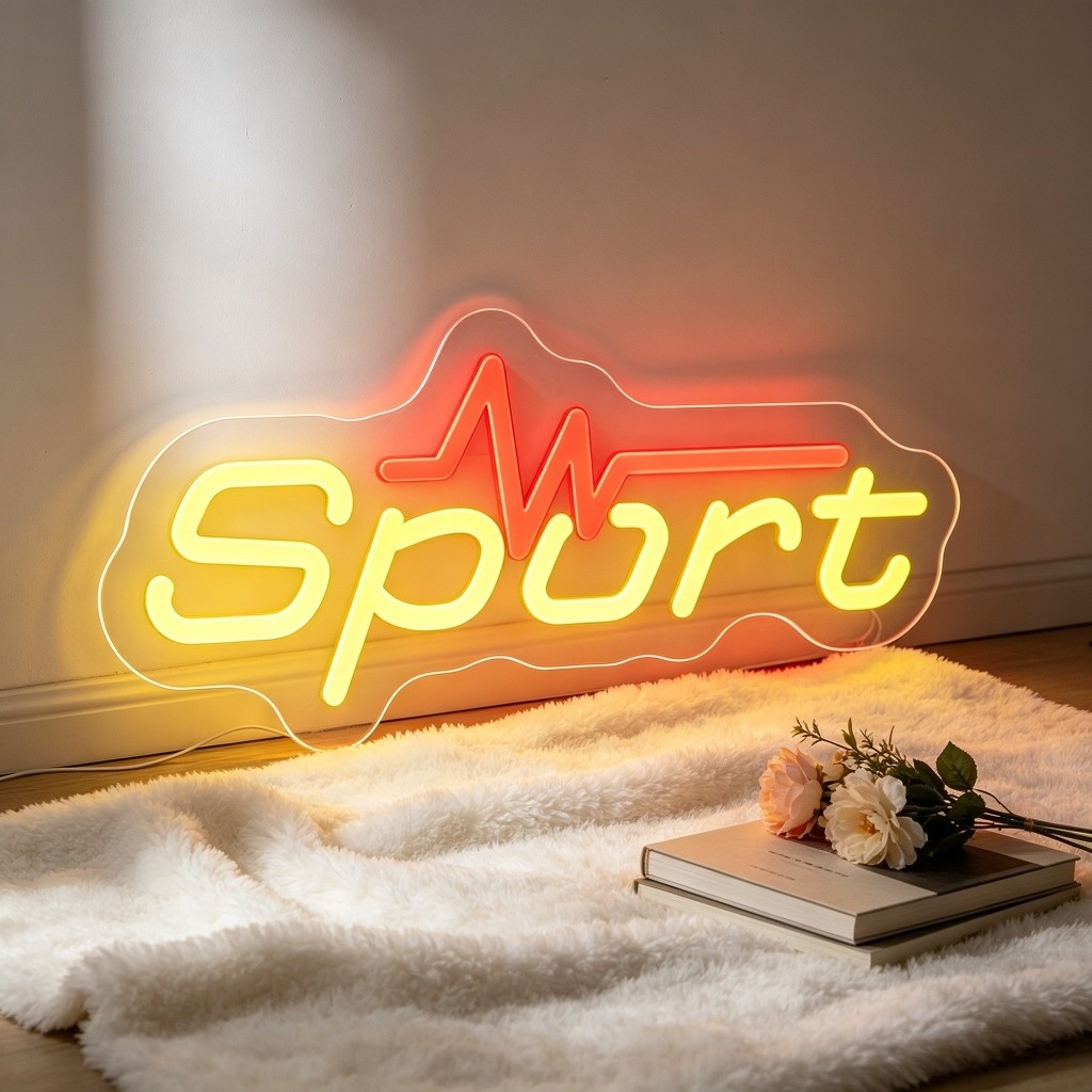 Home Gym Neon Sign - Sport Neon Sign LED USB Dimmable
