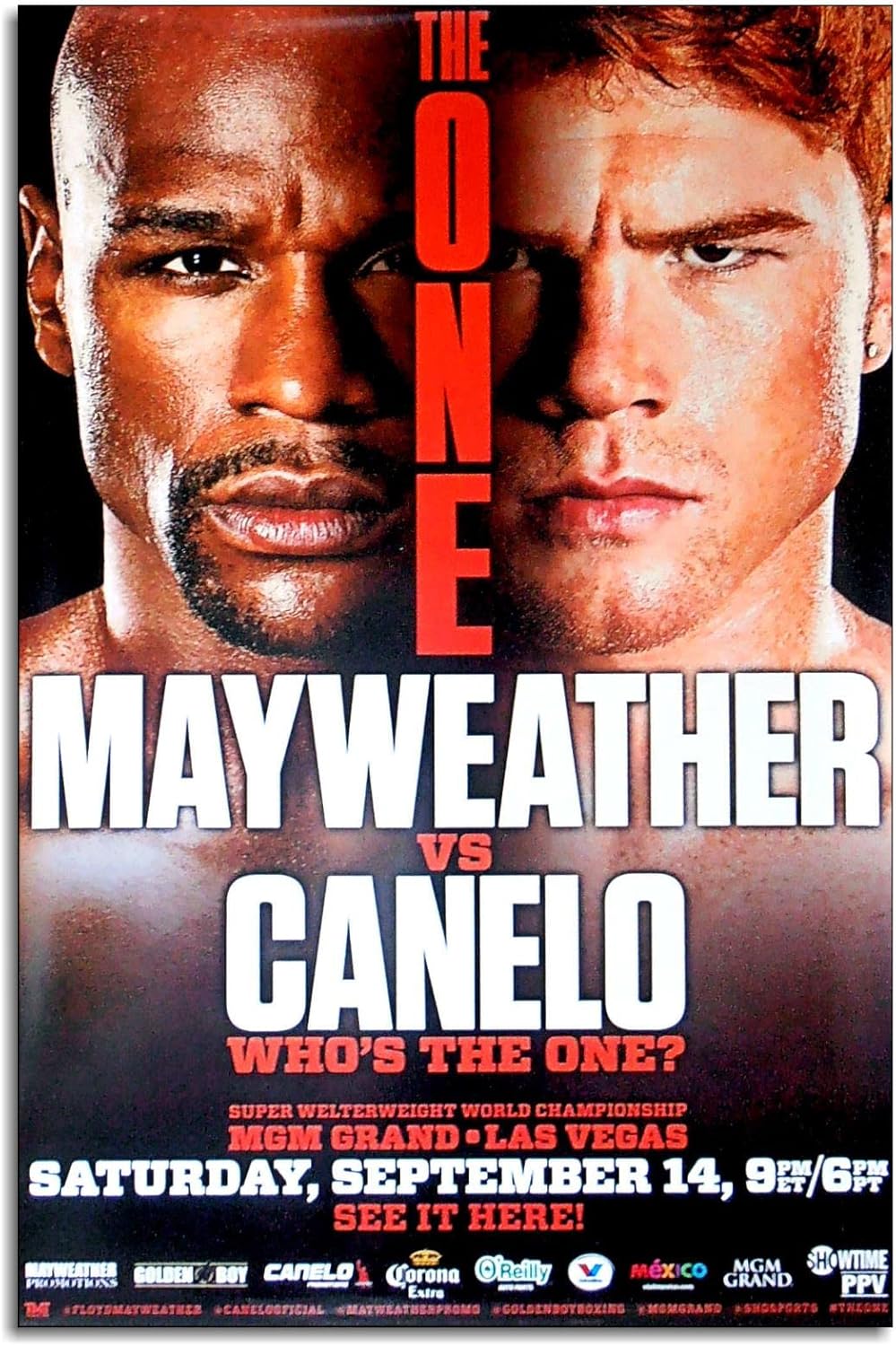 Home Gym Decor - Mayweather Poster Fight Canvas Prints Action