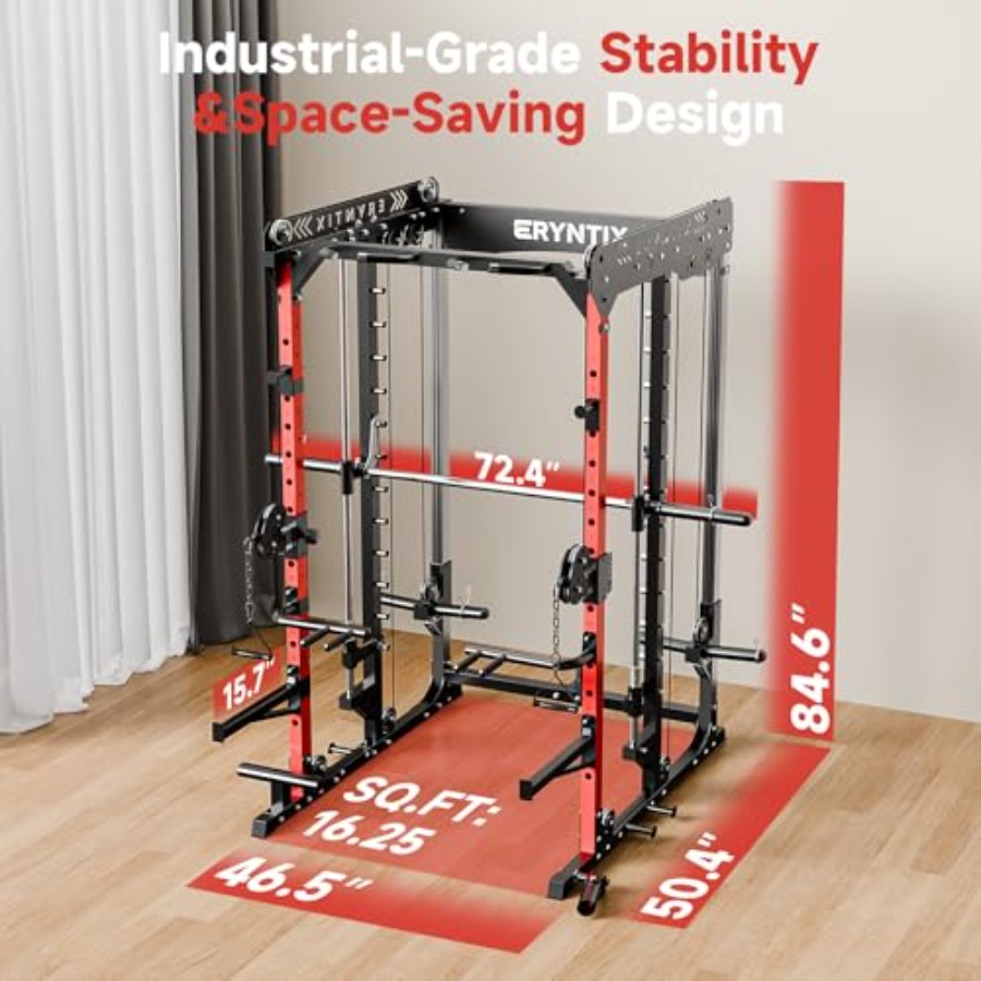 Smith Machine 2600 LBS Capacit - Home Gym Rack With Cables recensione e prezzo