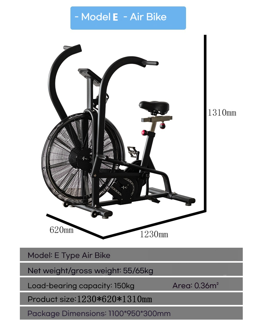 Commercial Wind Resistance Fan - Home Gym Bike recensione e prezzo