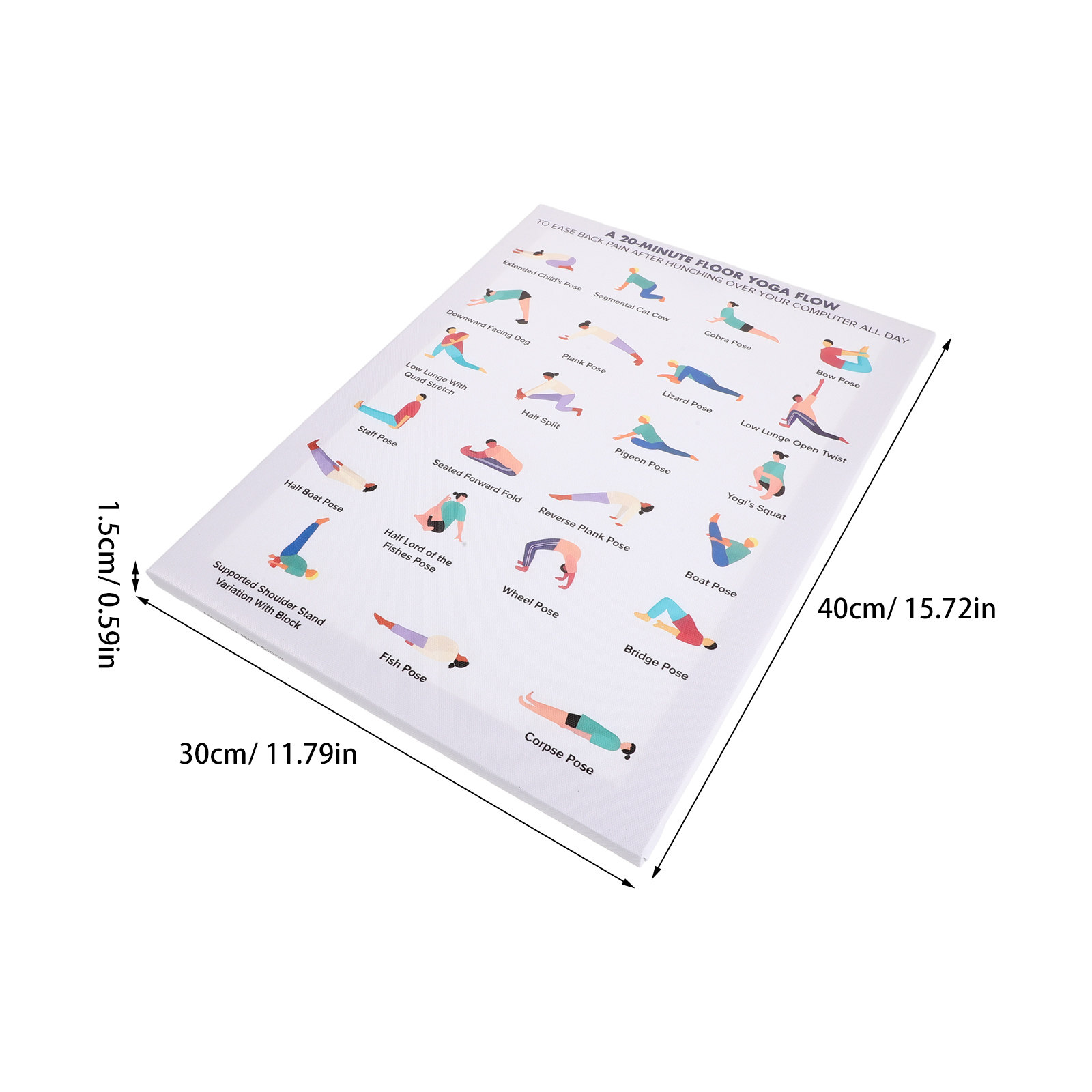 Yoga Poses Poster Wall Art Woo - Home Gym Yoga Room recensione e prezzo