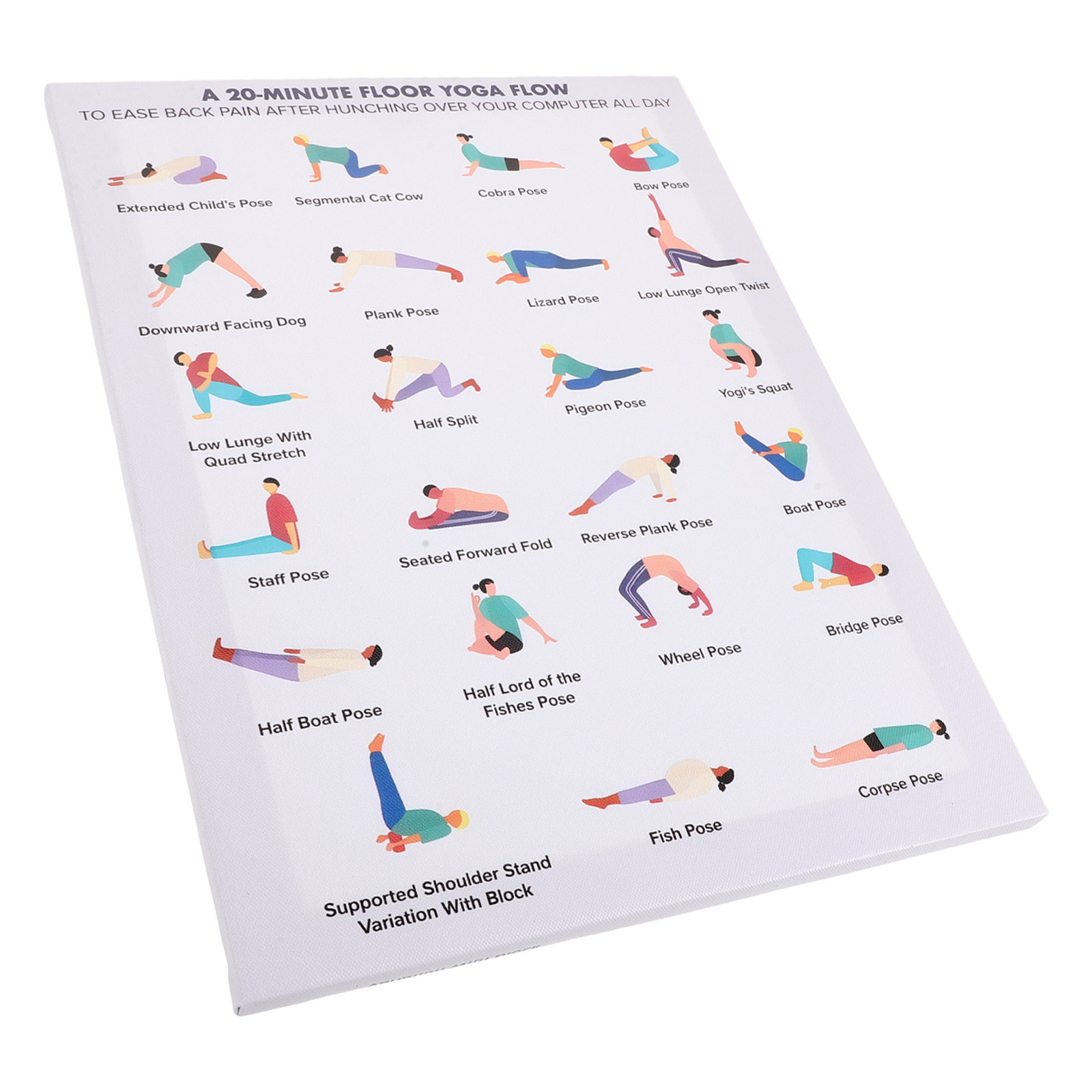 Yoga Poses Poster Wall Art Woo - Home Gym Yoga Room recensione e prezzo