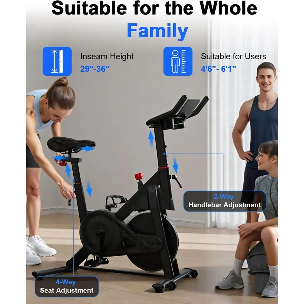 Quiet Spin Bike with 300 lbs C - Home Gym Bike recensione e prezzo