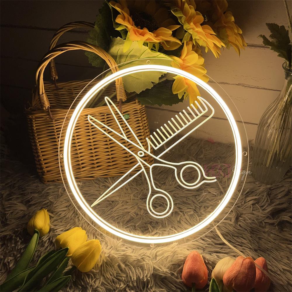Hair Salon Neon Sign Light 3D  - Home Gym Neon Sign recensione e prezzo