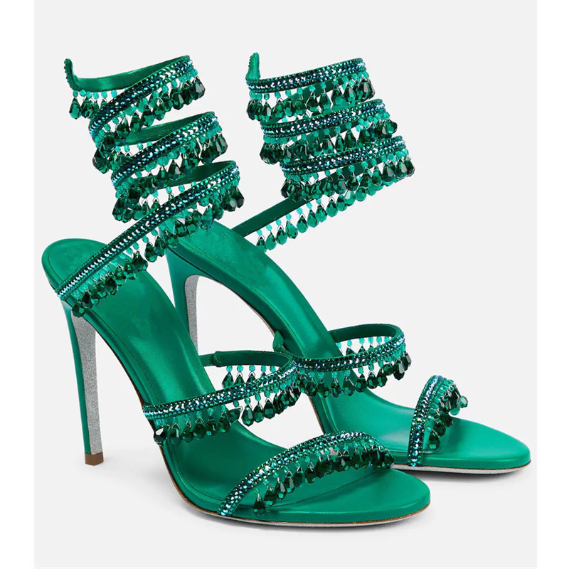 Sexy Green Crystal Fringe Stil - Ankle Strap Attachment recensione e prezzo