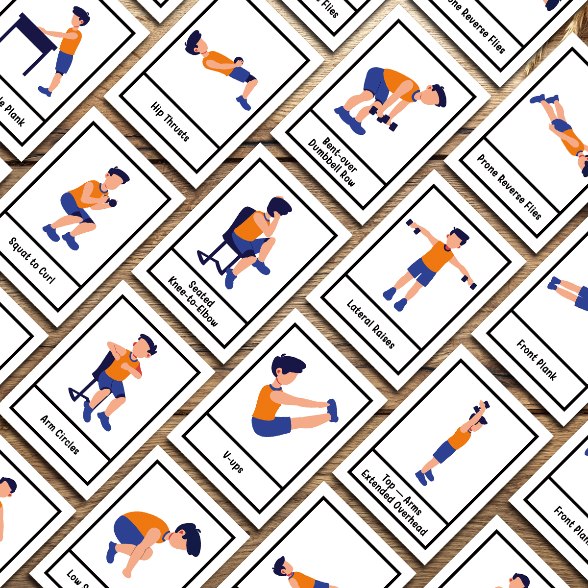 50pcs Exercise Fitness Flashca - Workout Plan Home Gym recensione e prezzo