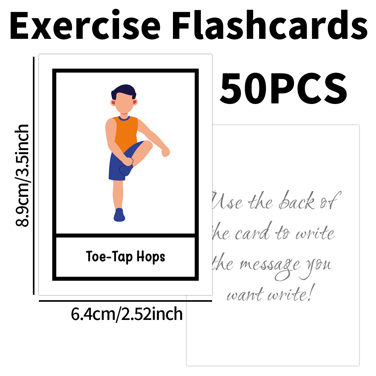 50pcs Exercise Fitness Flashca - Workout Plan Home Gym recensione e prezzo