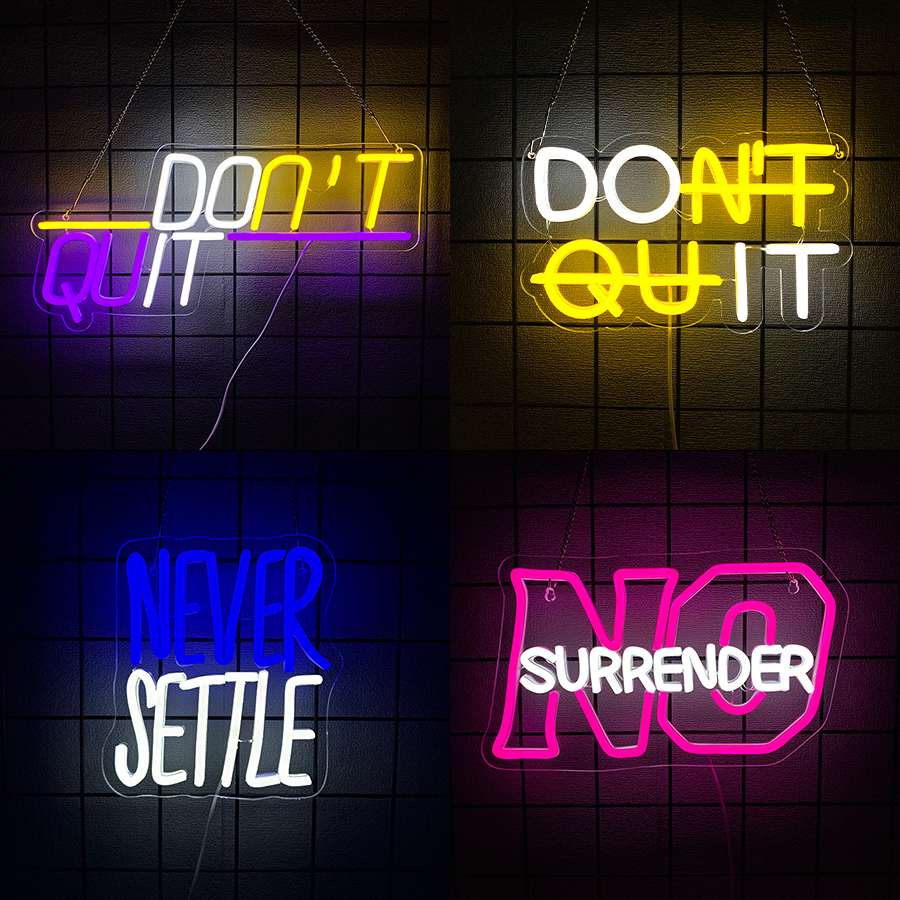 No Surrender Neon Sign For Wal - Home Gym Neon Sign recensione e prezzo