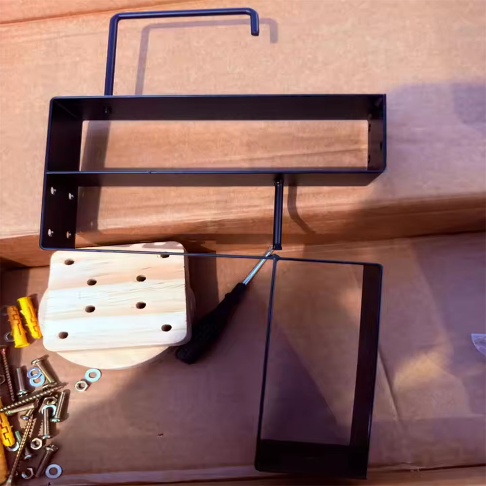Wood Motorcycle Helmet Holder  - Home Gym On Wall recensione e prezzo