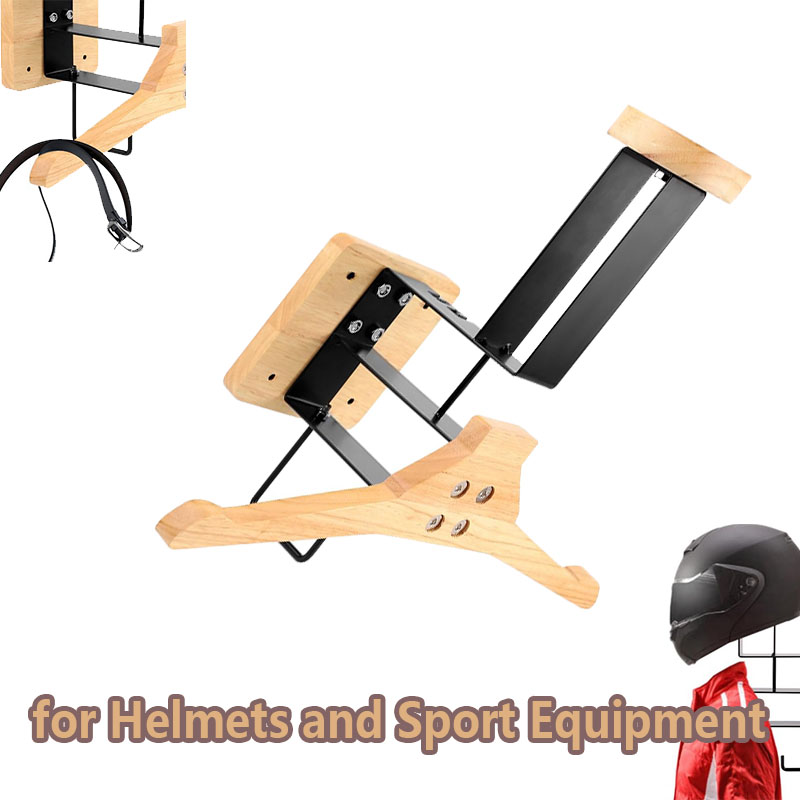 Wood Motorcycle Helmet Holder  - Home Gym On Wall recensione e prezzo