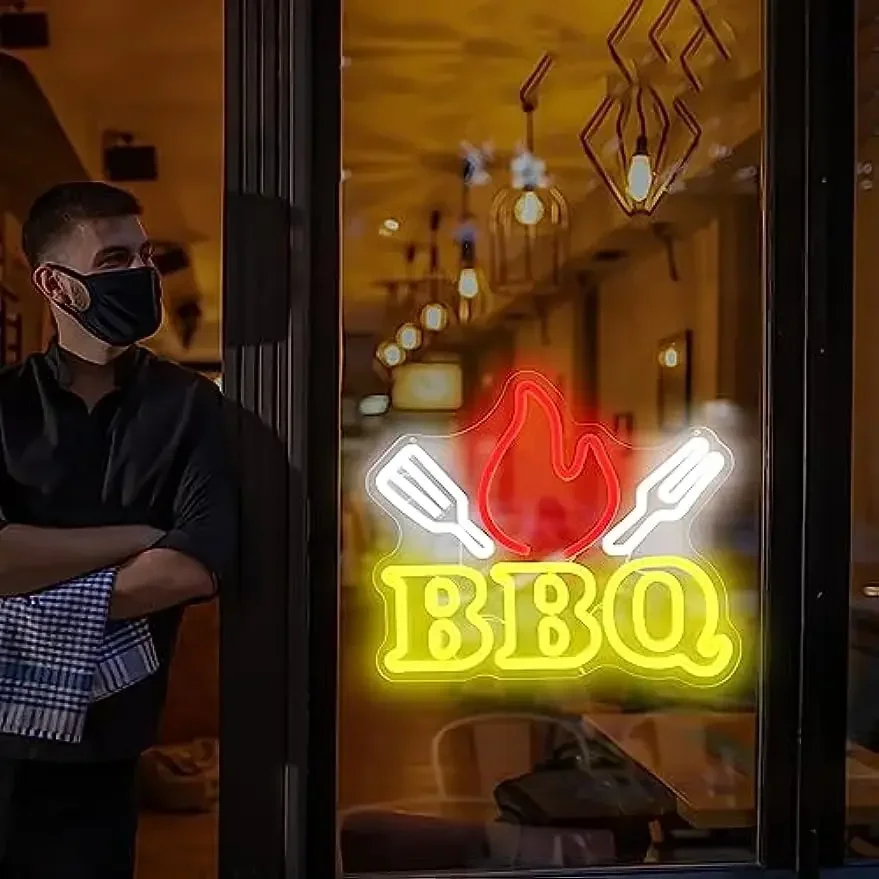 BBQ Neon Signs for Wall Decor  - Home Gym Neon Sign recensione e prezzo