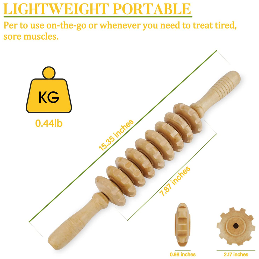 1 PCS Wood Massage Roller Trig - Home Gym Xxl recensione e prezzo