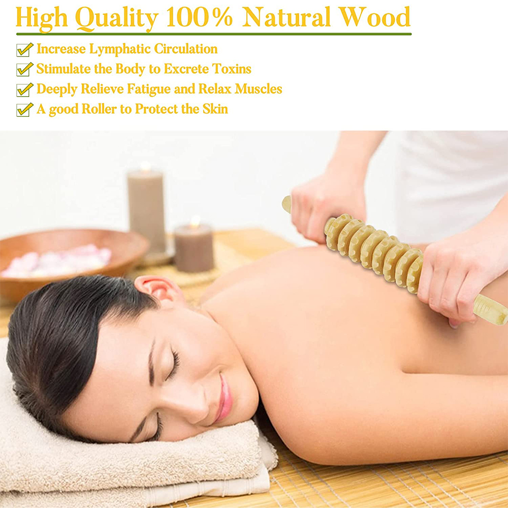 1 PCS Wood Massage Roller Trig - Home Gym Xxl recensione e prezzo