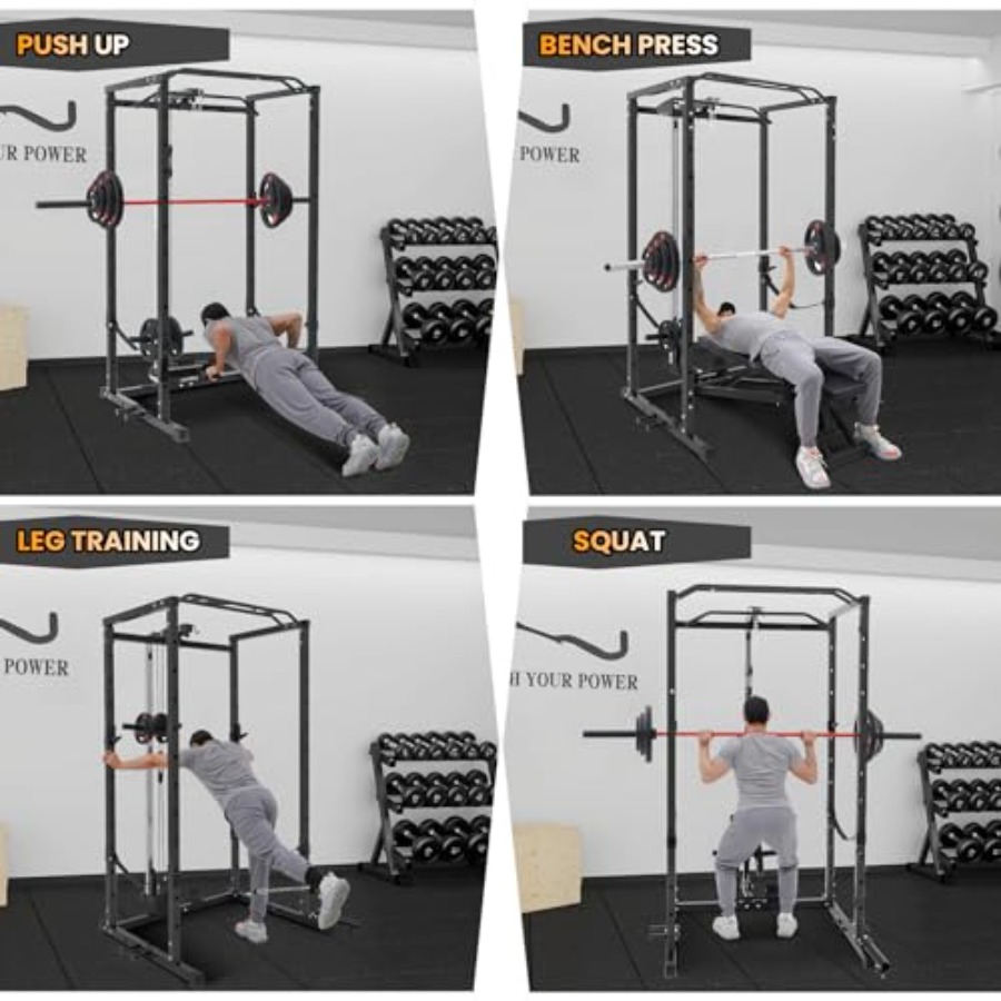 1600 Lbs Power Rack for Home G - Home Gym Rack With Cables recensione e prezzo