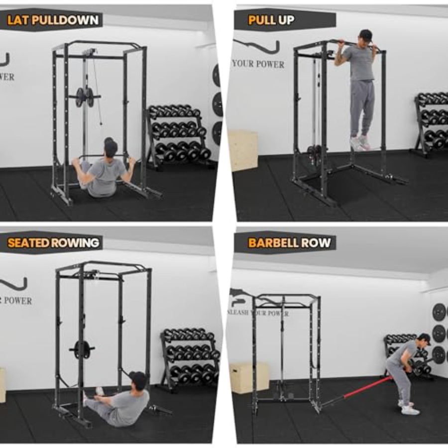 1600 Lbs Power Rack for Home G - Home Gym Rack With Cables recensione e prezzo