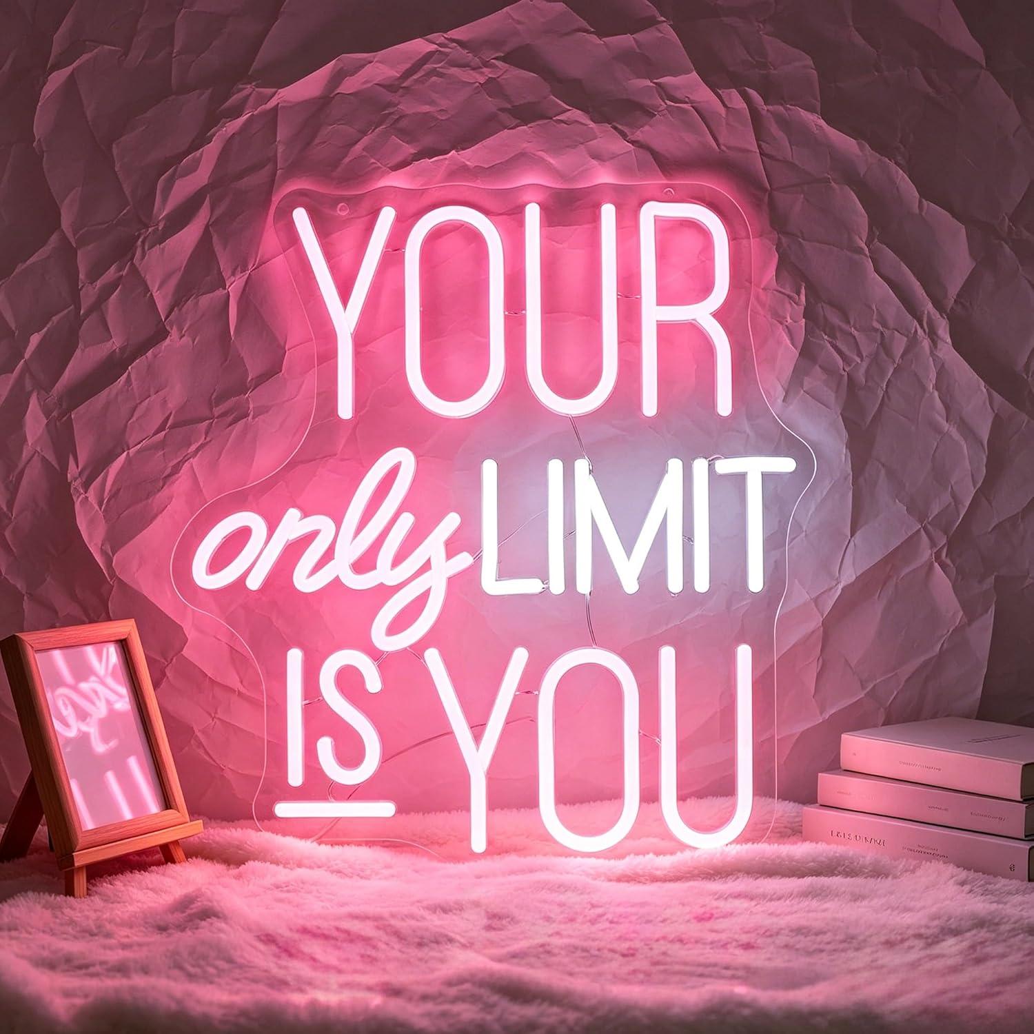 Your Only Limit Is You Neon Si - Home Gym Neon Sign recensione e prezzo
