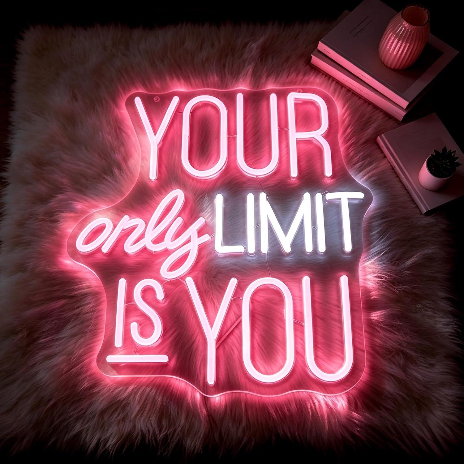 Your Only Limit Is You Neon Si - Home Gym Neon Sign recensione e prezzo
