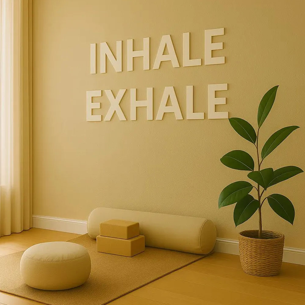 INHALE EXHALE Wall Sign Yoga S - Home Gym Yoga Room recensione e prezzo