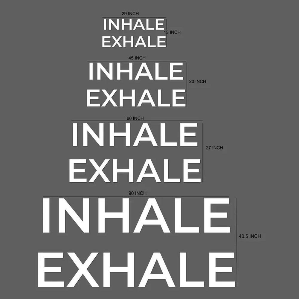 INHALE EXHALE Wall Sign Yoga S - Home Gym Yoga Room recensione e prezzo