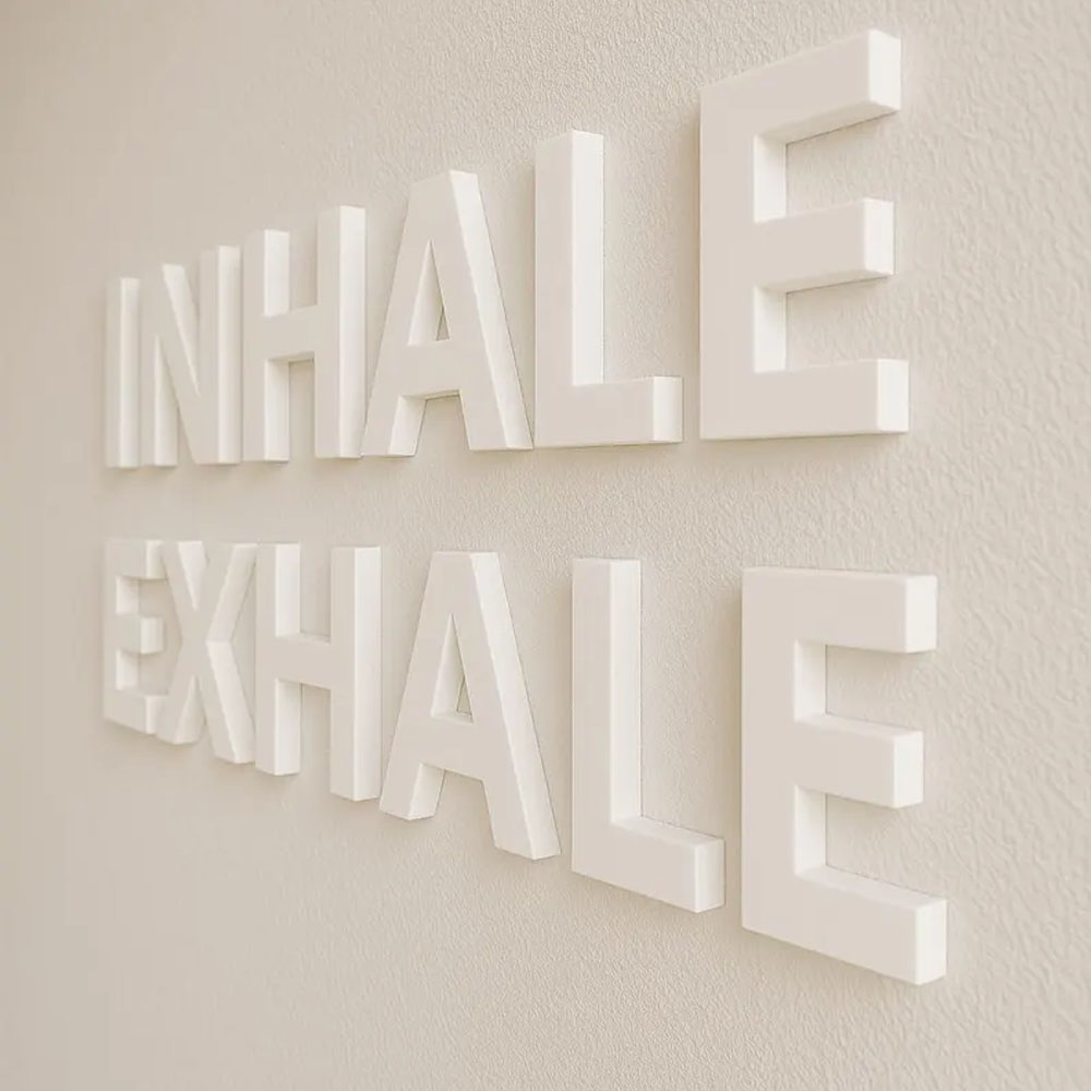 INHALE EXHALE Wall Sign Yoga S - Home Gym Yoga Room recensione e prezzo