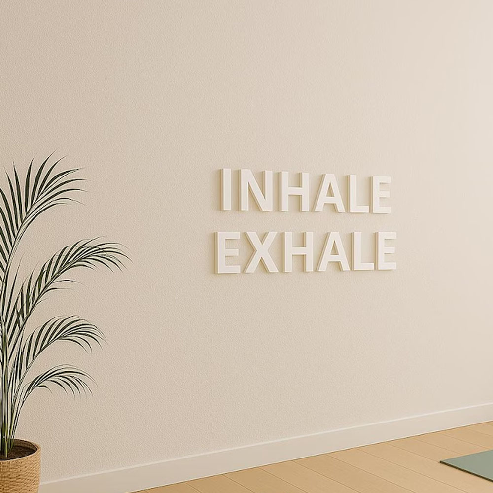 INHALE EXHALE Wall Sign Yoga S - Home Gym Yoga Room recensione e prezzo