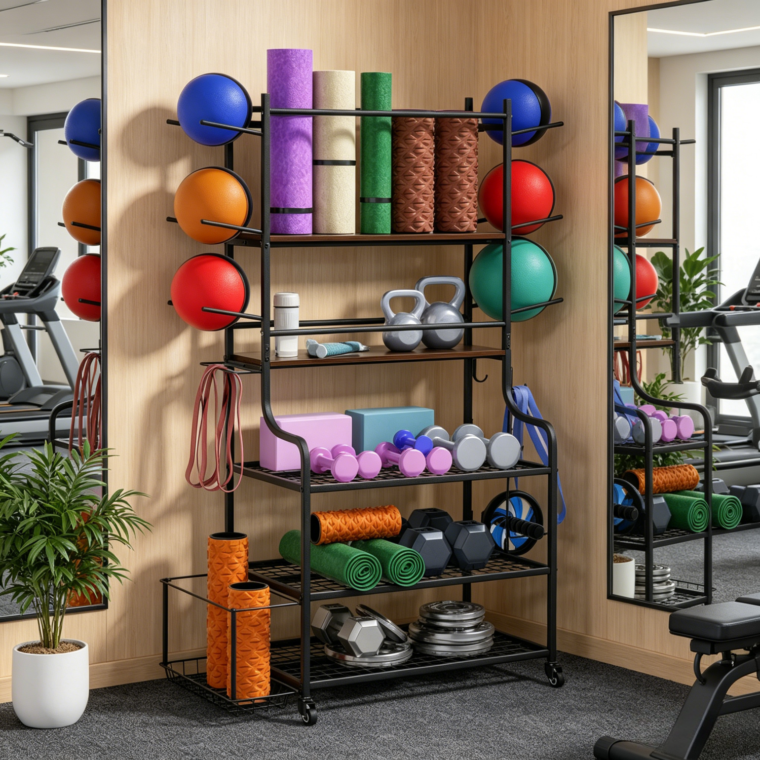 Yoga Mat Storage Rack Home Gym - Home Gym Yoga Mat Storage recensione e prezzo