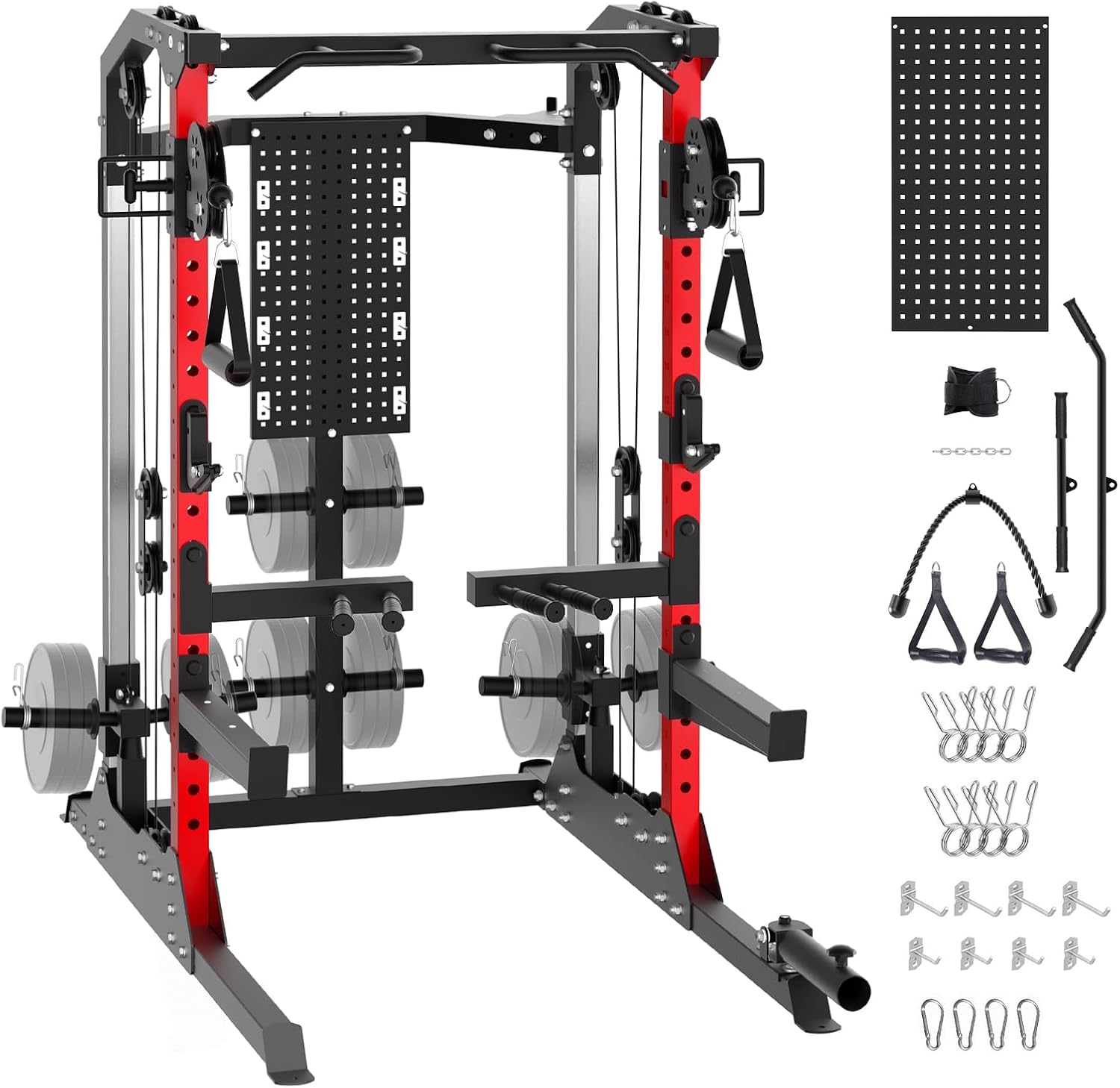 Power Cage, 2000LB Power Rack  - Home Gym Rack With Cables recensione e prezzo