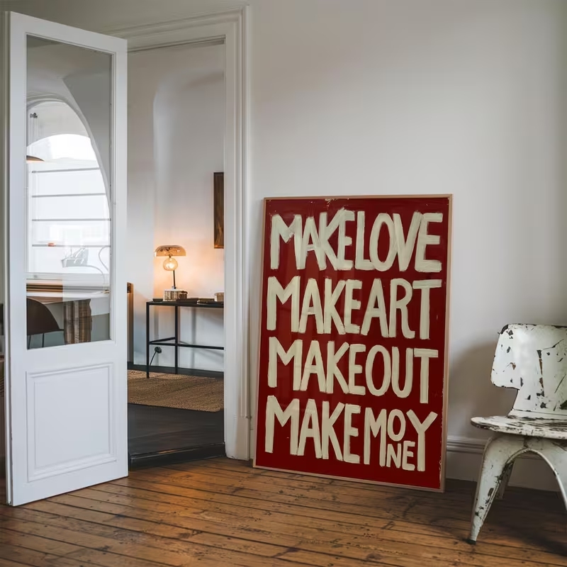 Modern,Retro Self Made Love Ki - Home Gym Decor recensione e prezzo