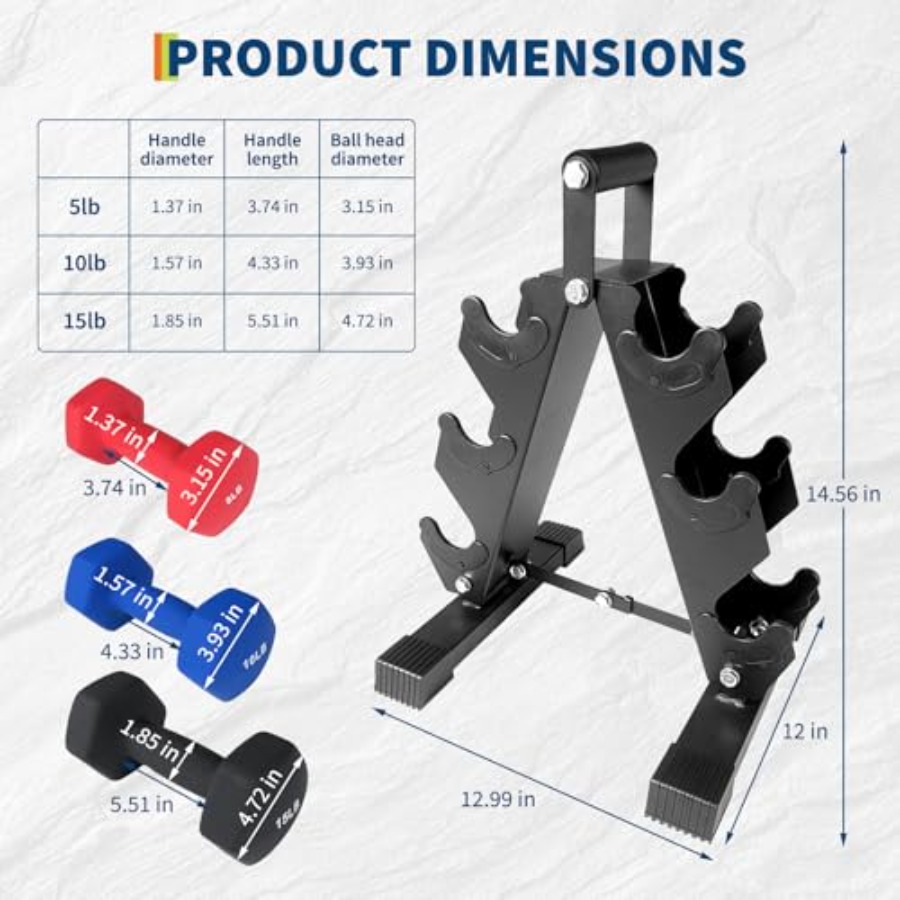 PVC Coated Hexagon Dumbbell Se - Home Gym Options recensione e prezzo