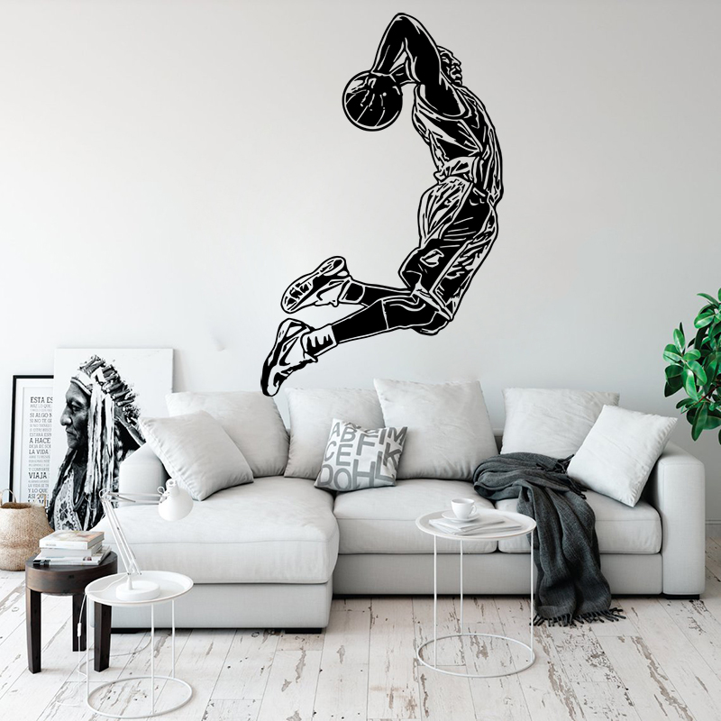 Jumping Basketball Player Wall - Home Gym On Wall recensione e prezzo