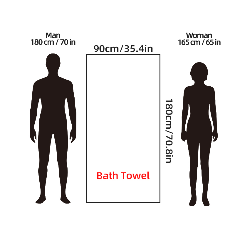 4Pcs Oversized Bath Towel 35.4 - Home Gym Body Solid recensione e prezzo