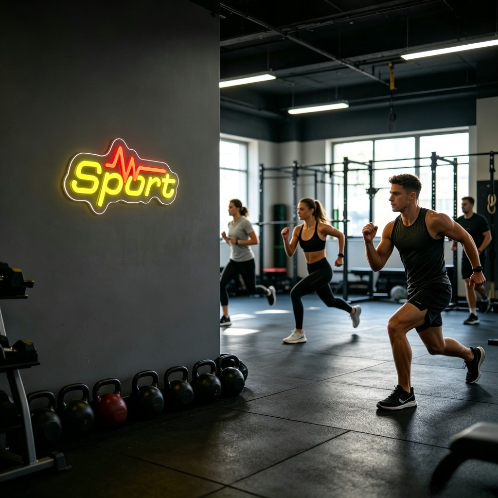 Sport Neon Sign LED USB Dimmab - Home Gym Neon Sign recensione e prezzo