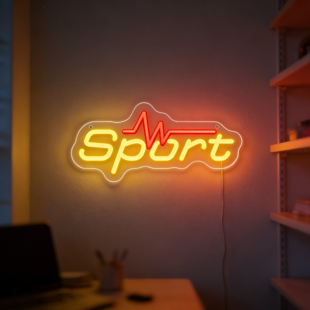 Sport Neon Sign LED USB Dimmab - Home Gym Neon Sign recensione e prezzo