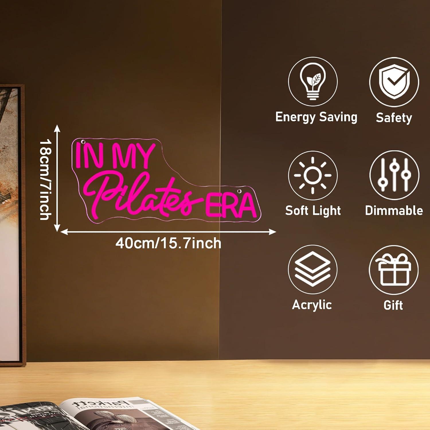 In My Pilates Era Neon Sign Di - Home Gym Yoga Room recensione e prezzo