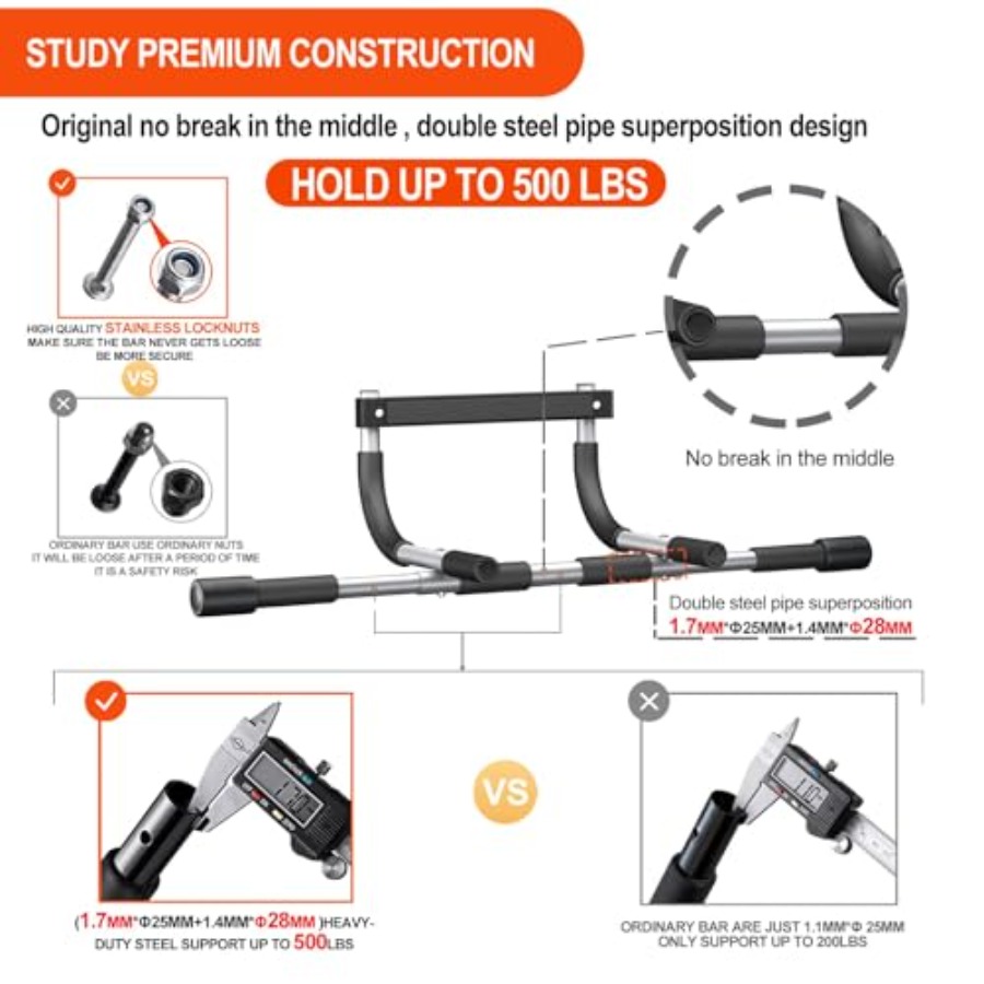 Pull Up Bar for Doorway, Multi - Chin Up Doorframe recensione e prezzo
