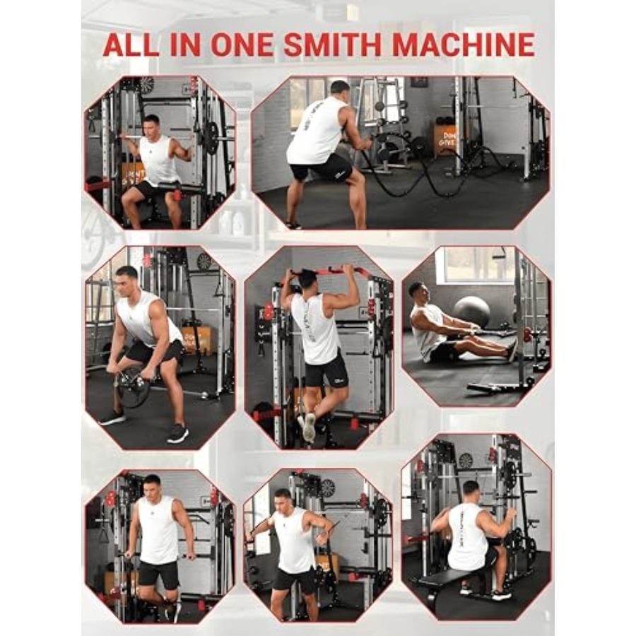 Smith Machine Home Gym All in  - Home Gym Rack With Cables recensione e prezzo