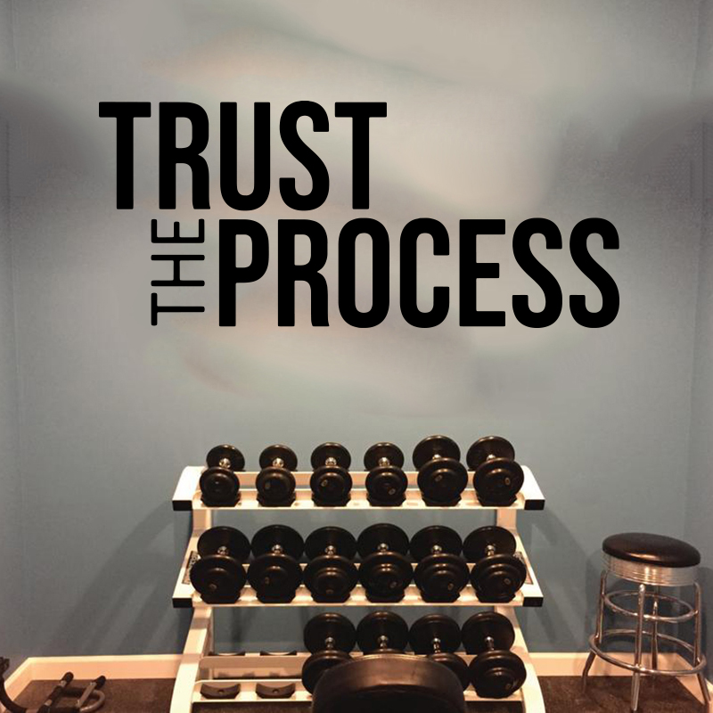 Trust The Process Wall Sticker - Home Gym On Wall recensione e prezzo
