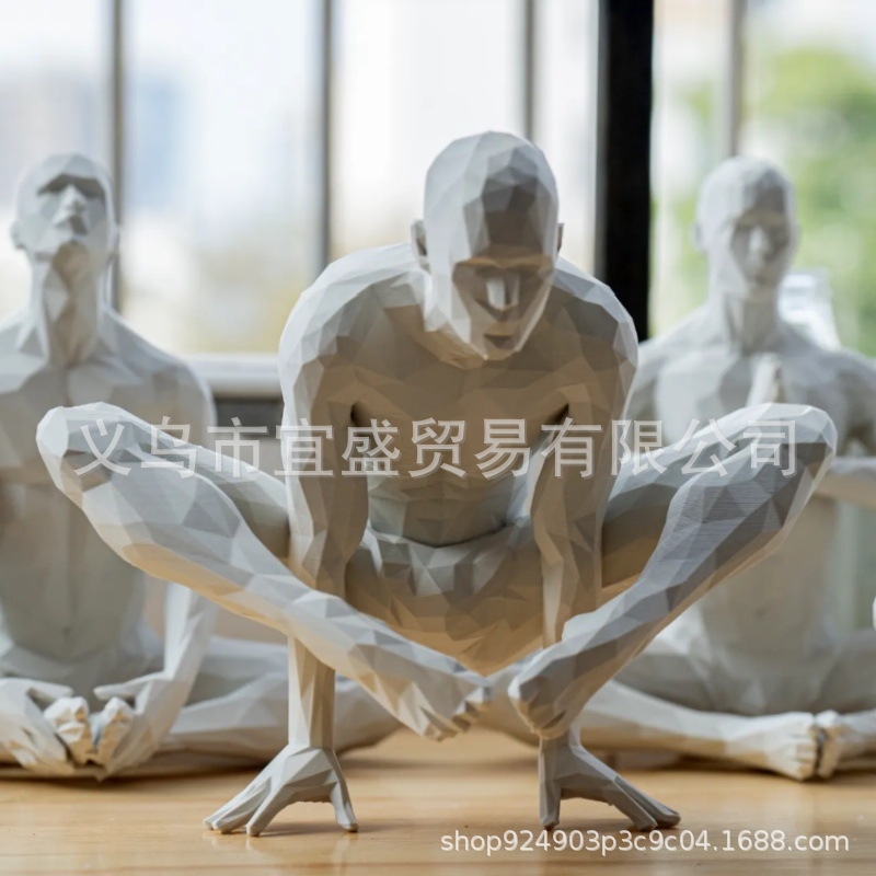 Yoga Man Figurine Minimalist H - Home Gym Yoga Room recensione e prezzo