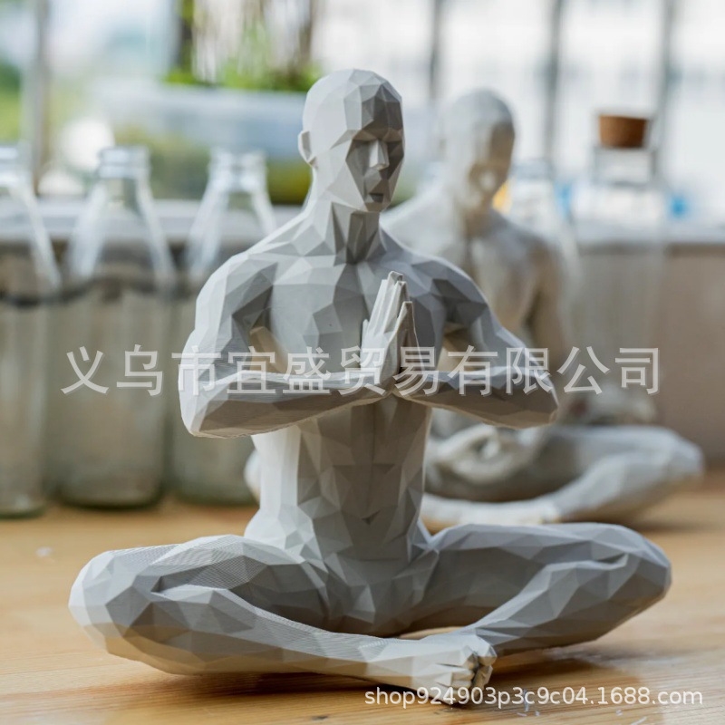 Yoga Man Figurine Minimalist H - Home Gym Yoga Room recensione e prezzo