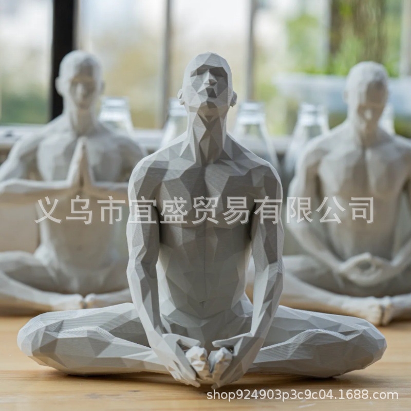 Yoga Man Figurine Minimalist H - Home Gym Yoga Room recensione e prezzo