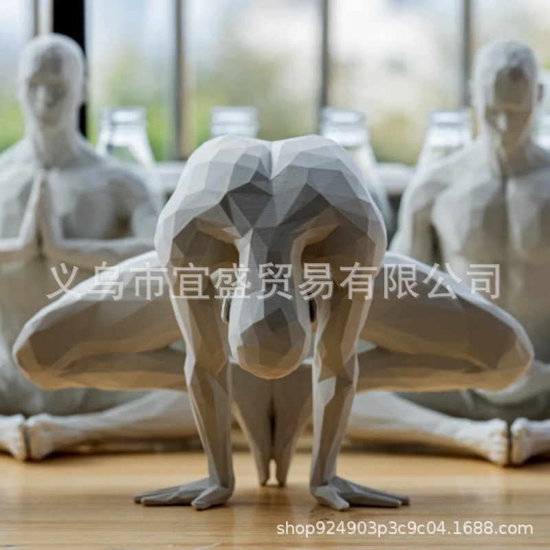 Yoga Man Figurine Minimalist H - Home Gym Yoga Room recensione e prezzo