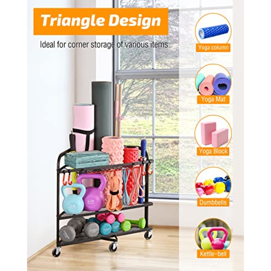 Weight Rack for Dumbbells Home - Home Gym Yoga Mat Storage recensione e prezzo