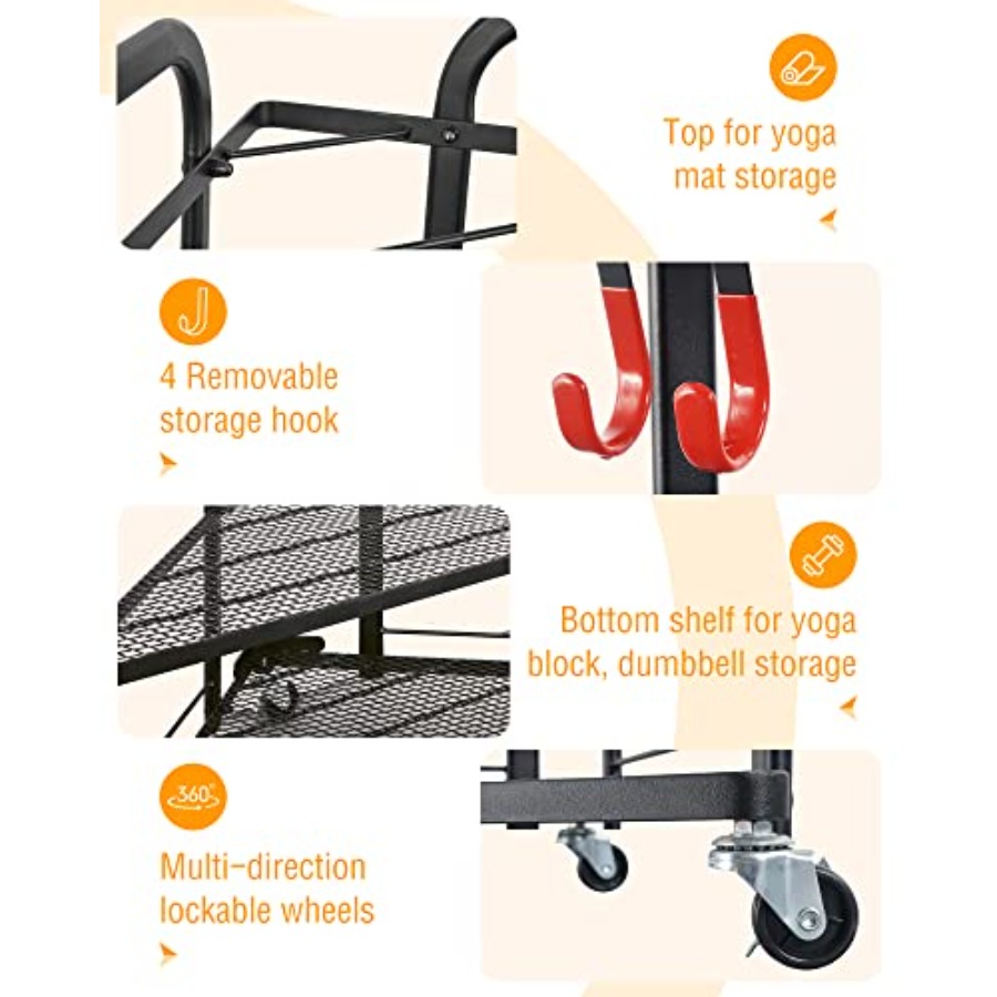 Weight Rack for Dumbbells Home - Home Gym Yoga Mat Storage recensione e prezzo