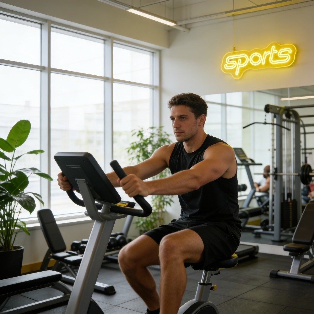 Sports Yellow LED Neon Light D - Home Gym Neon Sign recensione e prezzo