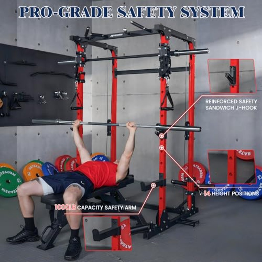 Smith Machine 5 in 1 Heavy-Dut - Home Gym Rack With Cables recensione e prezzo