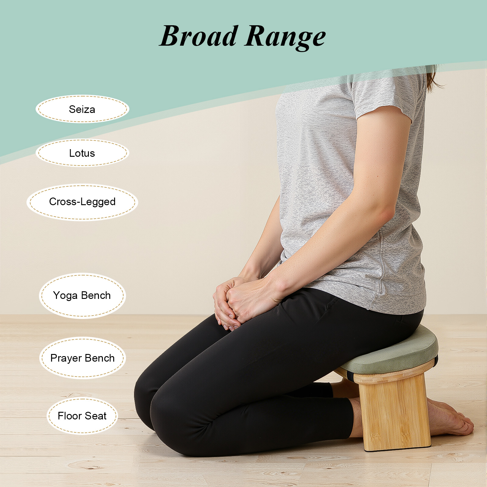 Foldable Meditation Bench, Por - Home Gym Yoga Room recensione e prezzo