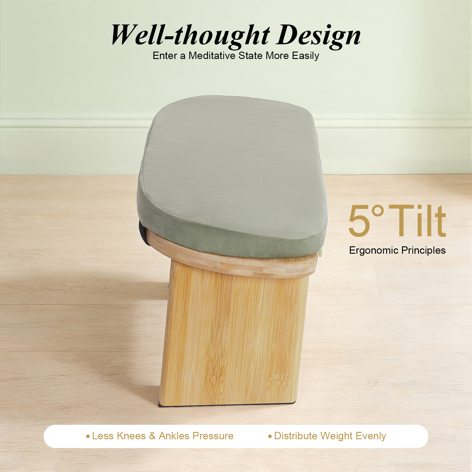 Foldable Meditation Bench, Por - Home Gym Yoga Room recensione e prezzo